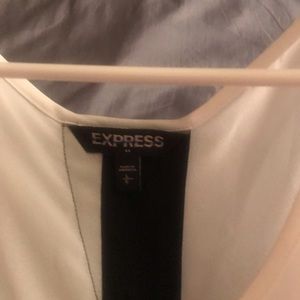 Express cute tank with cute opening in back, never worn